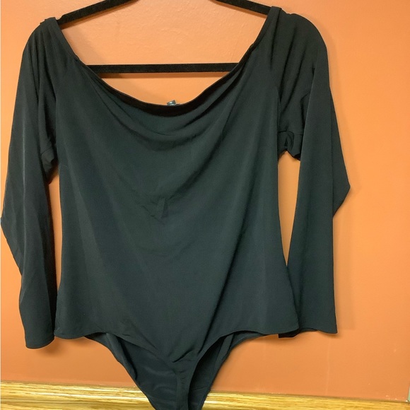 Express Long Sleeve Black Bodysuit XL TG - Picture 2 of 3